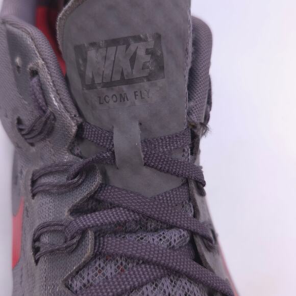 Nike Zoom Fly Athletic Lace Up Shoe Mens Size 12.5 880848-004 Gray Pink main image 10